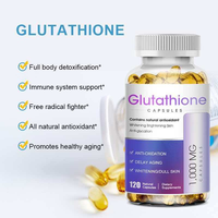 Gélules de Glutathion 500mg pour Adultes – Complément Éclaircissant pour la Peau, L-Glutathion Réduit pour un Éclat Radieux et un Soutien Détoxifiant – 60 Comprimés