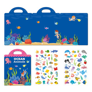 Libro de pegatinas de gelatina personalizable sin ensuciar, libro de actividades educativo a prueba de manones para niños, material didáctico Montessori para guardería - Product Image 4