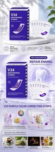 Tiras Blanqueadoras de Dientes con Corrección de Color V34 Premium, Suministro de Alta Gama para el Cuidado Dental - Product Image 2