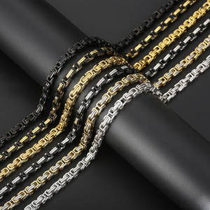 2025 Mens New Fashionable and Handsome <b>Titanium</b> Steel <b>Chain</b> Jewelry Necklace Mens Multi Size Necklace - Product Image 4