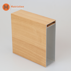 लकड़ी अनाज एल्यूमीनियम तख़्ताए मुखौटा भवन बाहरी दीवार मुखौटा Cladding पैनल - Product Image 2