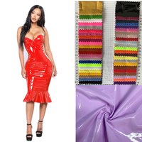 Tissu en vinyle brillant coréen, extensible à 4 voies, 2 sens pour les sacs de robe de danse en Club