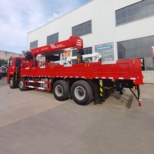 Shacman Delong 8X4 Heavy Duty Truck Mounted Crane, 400HP Hydraulic Telescopic <b>Boom</b> Crane for Heavy Cargo Transportation for Sale - Product Image 5
