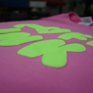 T-shirt en coton 100% imprimé en relief, manches courtes, pour couple, été, personnalisable, vente en gros - Product Image 5