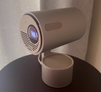 Mini projecteur portable avec Wifi et Bluetooth HD 1080P, support tout-en-un, prend en charge la projection latérale pour la chambre à coucher
