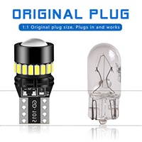 Bombilla LED T10 Canbus 3014 18SMD con Lente, Luz de Posición Lateral para Auto, Luz de Lectura, Luz de Matrícula, Pequeña, 12V, Iluminación para Auto