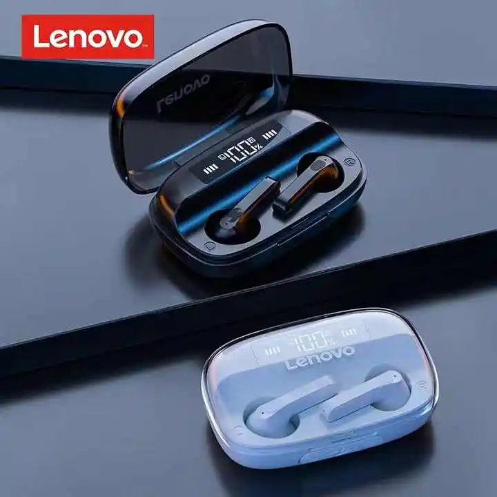 Headphone Nirkabel Lenovo QT81 New BT5.1 Headphone Auriculares AI Kontrol Bass Stereo dengan Mikrofon Pengurang Kebisingan Headset Gaming