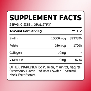 ODM OEM Private Label Biotin Powder Supports Healthy Hair Skin and Nails Enhances Skin Elasticity Hydration Containing Collagen - Product Image 2