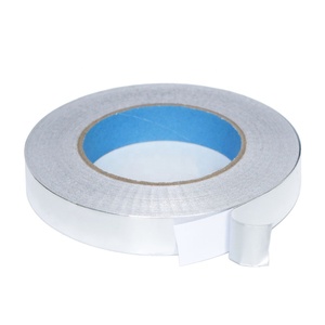 أنبوب معدني فضي لاصق موصل أحادي أو مزدوج الجانب مقاوم للحرارة العالية مقاومة للحرارة أنبوب HAVC من الألومنيوم - Product Image 4