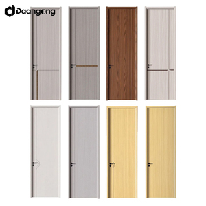 أبواب داخلية مسطحة بتصميم بسيط من الخشب الهندسي، جاهزة للطلاء لمشاريع تجديد الشقق - Product Image 6