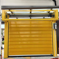 Panel de Puerta Rápida de Aluminio Recubierto de Color, 6cm 8cm 10cm, con Sistema Antipinzamiento, Lámina de Puerta de Alta Velocidad, Color y Tamaño Personalizables