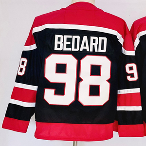 Maillots de hockey cousus pour hommes 98 Connor Bedard 88 Patrick Kane - Product Image 4