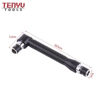Obeng Soket 90 Derajat Kepala Ganda Sudut Berbentuk L dengan Obeng 25Mm Bit Slotted Torx Phillips Set Alat Tangan