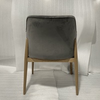 Chaise de salle à manger en bois massif, style moderne et luxueux