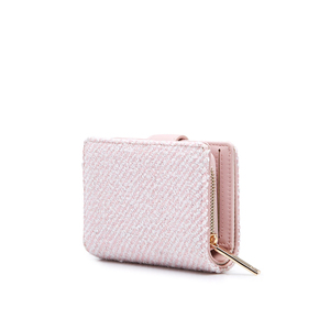 <strong>Small</strong> Tweed Spring and Summer Women Wallet <strong>Zip</strong> <strong>Around</strong> Card Slot With Snap Pocket OEM ODM Manufacturer Cute Ladies Coin <strong>Purse</strong> - Product Image 2