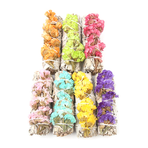 Vente en gros, paquet de fleurs séchées de californie, bâton de tâches, feuilles de <span class=keywords><strong>sauge</strong></span> blanche, encens, oubliez-moi-ne pas - Product Image 5