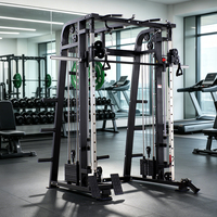 Harga Pabrik Peralatan Fitness Smith Machine Multi-Fungsi dengan Dual Pulley Crossover dan Layanan OEM Tersedia