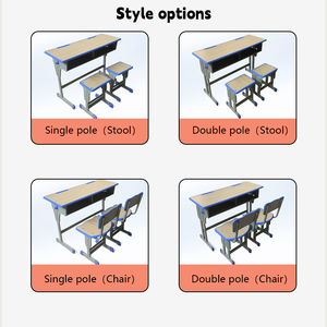 Sinh viên đôi bàn và ghế bán buôn có thể được nâng lên trường tư vấn đào tạo bàn trẻ em học tập bàn - Product Image 4