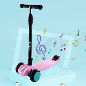 Patinete infantil plegable con altura ajustable para niños de 3 a 6 años, para paseos al aire libre - Product Image 2