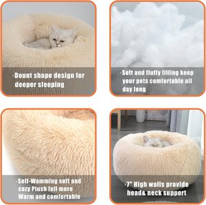 Lit pour animaux de compagnie luxueux, moderne, simple, multifonctionnel, lavable, moelleux, respirant, antidérapant, imperméable, à motif uni, super doux - Product Image 3