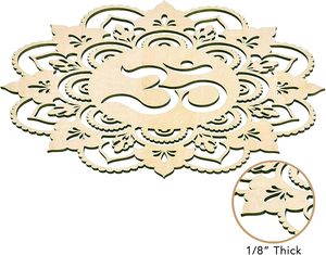 Arte Murale <span class=keywords><strong>in</strong></span> <span class=keywords><strong>Legno</strong></span> di Geometria Sacra Stile Vintage 12\" Decorazione <span class=keywords><strong>da</strong></span> <span class=keywords><strong>Parete</strong></span> Simbolo Sonoro Sacro <span class=keywords><strong>Mandala</strong></span> Design Zen per Casa Yoga Meditazione - Product Image 2