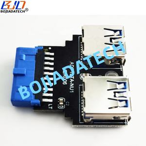 <span class=keywords><strong>2</strong></span> USB Type-موصل إلى اللوحة الأم رأس 19PIN محول بطاقة 5Gbps في المخزون - Product Image 3