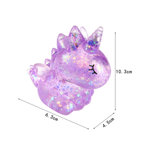 Hot Selling TPR Maltose Glitter Unicorn Pressure Release Promotional Gift Decompression <b>Squeeze</b> Squishy Toys for Kids Adults - Product Image 6