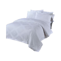 Ensemble de literie de luxe en coton jacquard 5 étoiles de qualité supérieure, 4 pièces, pour hôtel