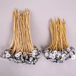 고품질 프리탭 헴프 캔들 심지, 100% 천연 밀랍 코팅, 부활절 항아리 양초용 - Product Image 4
