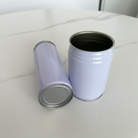 Boîte en métal de 250 ml pour boisson énergisante avec anneau de traction et couvercle facile à ouvrir pour l'emballage de boissons sportives