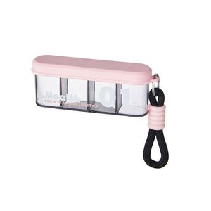 Simplify 4-Compartment <b>Metal</b> Pill Organizer Everyday 4-<b>Grid</b> Pill Box with Customized Color & Logo - Product Image 3