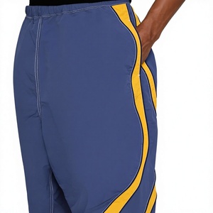Ensemble de survêtement décontracté pour homme, bleu et jaune, à capuche, avec cordon de serrage, coupe régulière, imprimé, pantalon et sweat-shirt, collection automne - Product Image 6