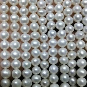 Perlas Naturales Sueltas, Casi Redondas, de 5-6 mm, Recién Extraídas, para Collares Semiterminados, Refrescantes y Limpias - Product Image 3