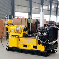 Foreuse hydraulique professionnelle diesel avec moteur et pompe à 10 vitesses pour le forage de puits d'eau profonds jusqu'à 600 m