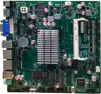 Motherboard Desktop Mini-ITX Realtek 8111F Ethernet SATA 6COM Tanpa Kipas Baytrail J1900 Chipset Tunggal DDR3 8GB Grafis Terintegrasi