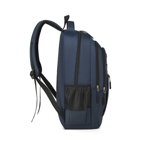 Men's <b>Backpack</b> Oxford Cloth 20-35L Waterproof Business Travel Laptop Bag Gray <b>Black</b> Blue Purple Solid Color Detachable Straps - Product Image 3