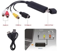 Lecteur VHS 1 canal Enregistrement USB 2.0 Carte de capture vidéo et audio Fourniture de capture vidéo AV/captureEasycaP