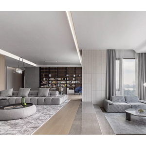 Premium Custom Villa Furniture Luxury Penthouse Living Room Sofa Set and Bedroom Furniture - Product Image 5
