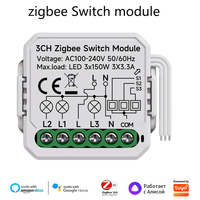 Module d'interrupteur intelligent Zigbee 3.0 10A 1/2/3/4 gangs, mini disjoncteur, contrôle Smart Life, Alexa, Google Home, Alice