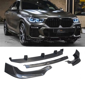 Carbon Bumper Front Lip Chin Spoiler Front <b>Splitter</b> for BMW G06 X6M G05 X5M 2019+ - Product Image 1