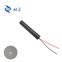 Module de diode laser à point rouge de qualité industrielle, à faible consommation d'énergie, compact, D16mm, 650nm, 1mW, classe 2, lentille en verre de haute qualité, vente chaude