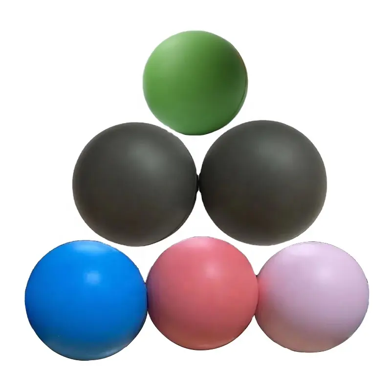 High quality Custom soft smiley pu foam fidget anti Stress relief Balls Toys