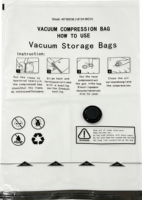 Sac de rangement sous vide pliable transparent Y-Transparent, ensemble pour gagner de la place, logo personnalisable