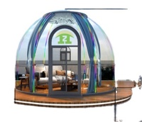 Chambre à bulles transparente, chambre transparente, hôtel, chambre ciel étoilé, mini serre, villa, maison en polydôme