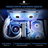 Thermalright 240mm Liquid Cooler Frozen Notte 240 ARGB 2000RPM Kecepatan Tinggi PC Air Cooling Radiator