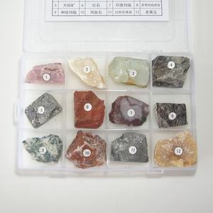 Geographic-12 tipos de piedra mineral de roca, equipo de enseñanza, espécimen - Product Image 3