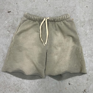 Conjunto de Dos Piezas de Sudadera con Capucha y Pantalones Cortos Deportivos, Lavado Ácido, de Alta Calidad, Personalizado OEM, Estilo Stone Sun - Product Image 3