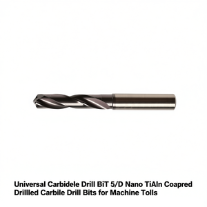 Universal Carbide <b>Drill</b> Bit 5xD Nano TiAlN Coated Drilled Carbide <b>Drill</b> Bits for Machine Tools - Product Image 2
