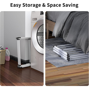 Soporte para <span class=keywords><strong>secadora</strong></span> <span class=keywords><strong>de</strong></span> Interior <span class=keywords><strong>de</strong></span> alto nivel, estante <span class=keywords><strong>de</strong></span> <span class=keywords><strong>ropa</strong></span> <span class=keywords><strong>de</strong></span> Metal plegable telescópico para almacenamiento en pared para uso en la cocina en la lavandería del hogar - Product Image 5
