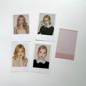 4 pz/set KPOP JENNIE ROSE fotocopie con stampa su due lati di carte Lomo in cartoline in stile coreano fan della collezione di regali di compleanno - Product Image 6